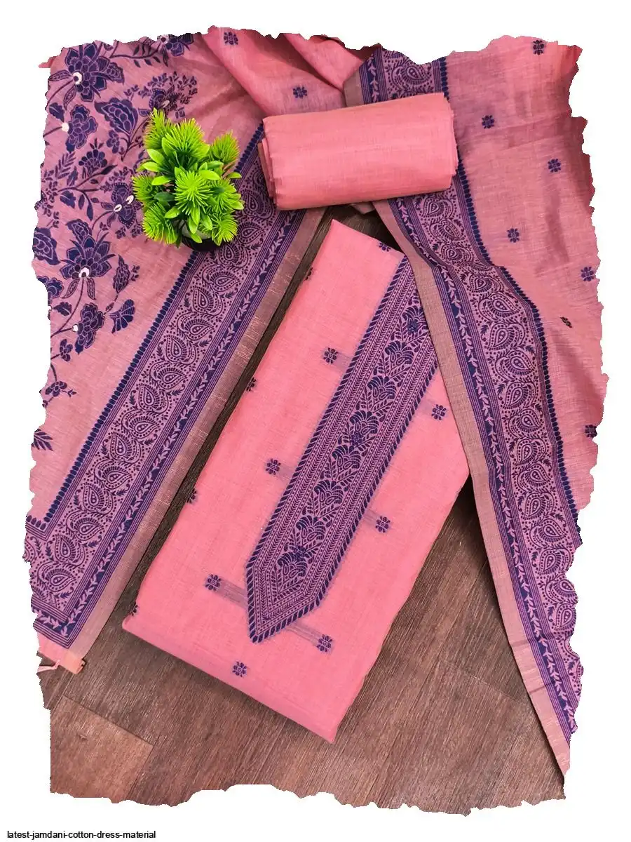 LATEST JAMDANI COTTON DRESS MATERIAL 1
