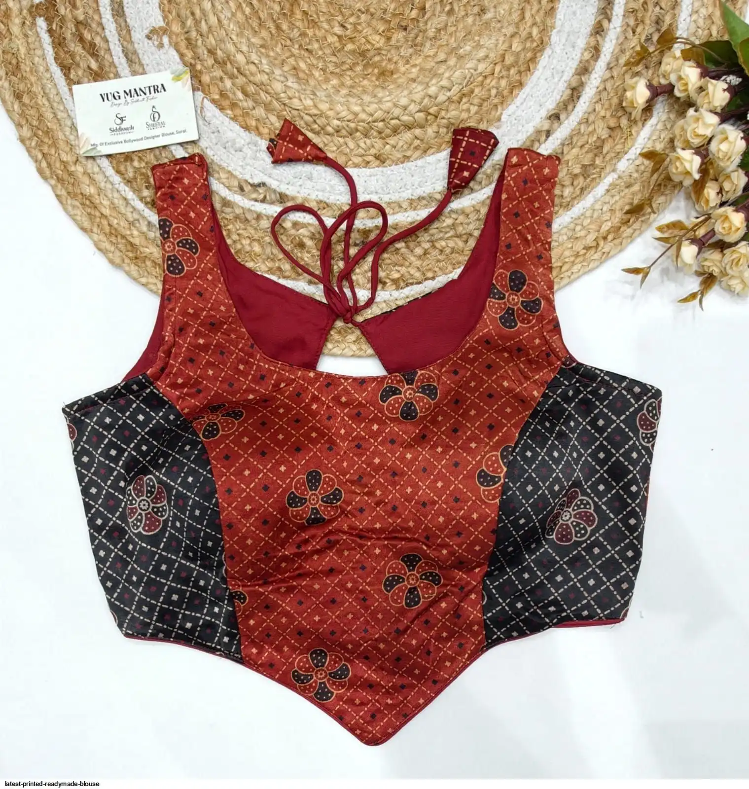 LATEST PRINTED READYMADE BLOUSE E