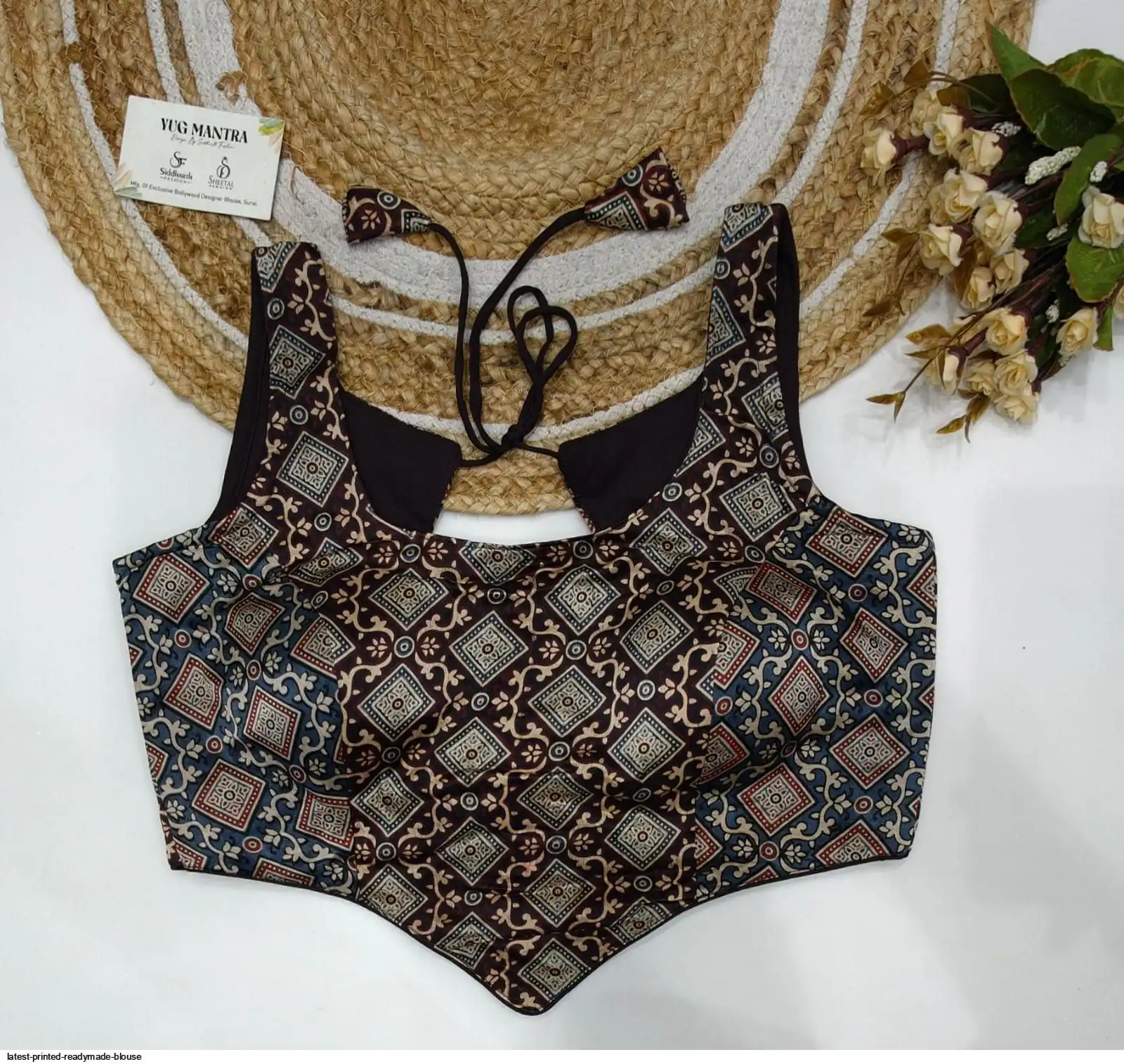LATEST PRINTED READYMADE BLOUSE D