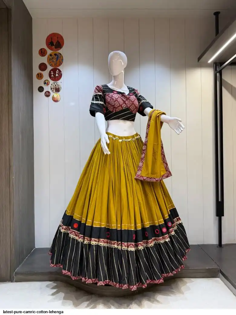 LATEST PURE CAMRIC COTTON LEHENGA 1