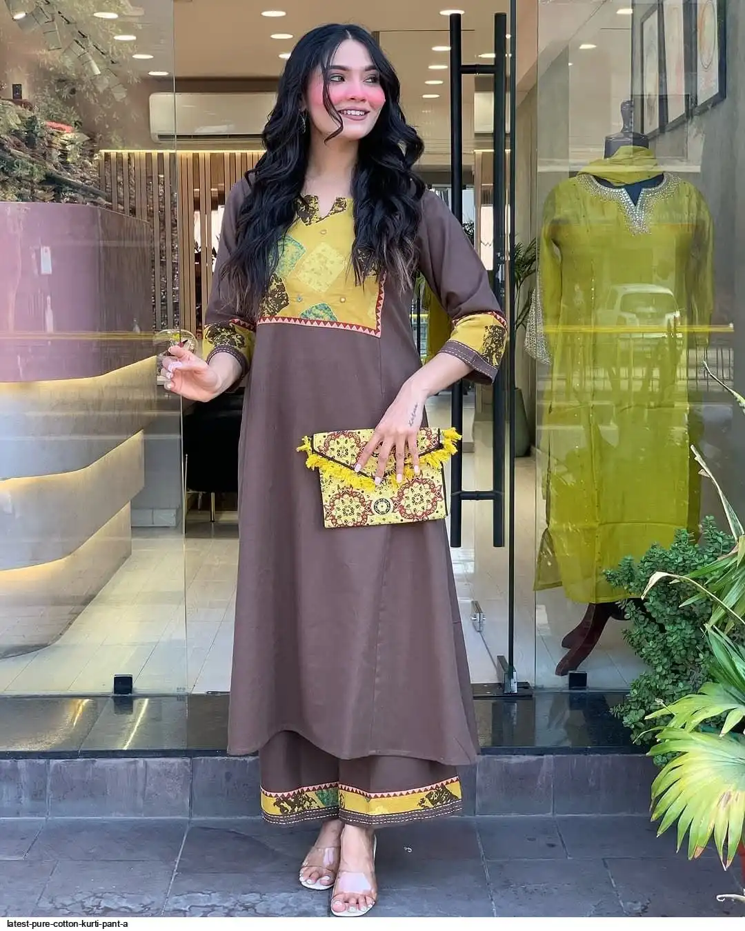 LATEST PURE COTTON KURTI PANT A