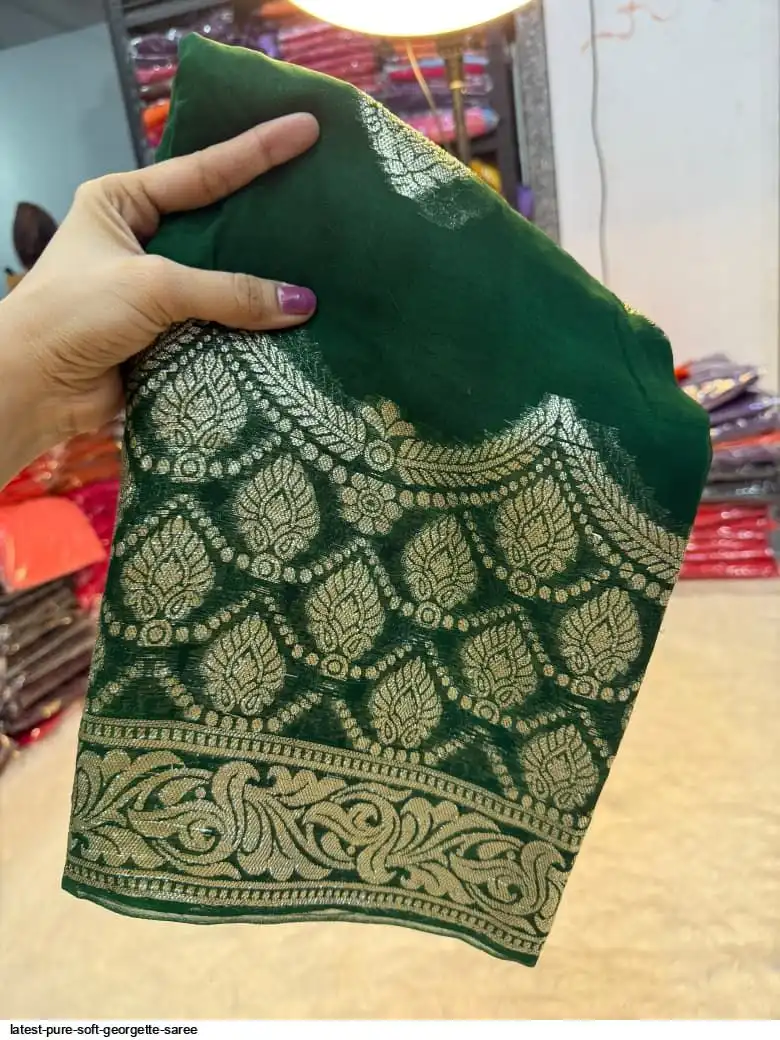 LATEST PURE SOFT GEORGETTE SAREE 2