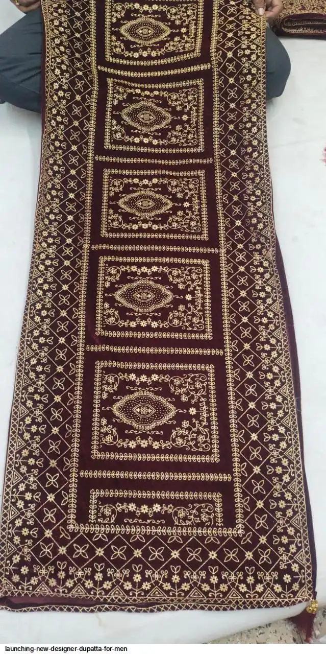 LAUNCHING NEW DESIGNER DUPATTA FOR MEN 3