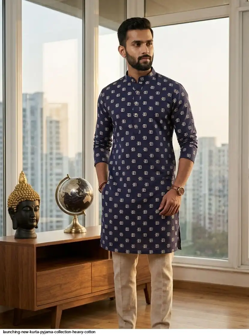 LAUNCHING NEW KURTA PYJAMA COLLECTION HEAVY COTTON 4