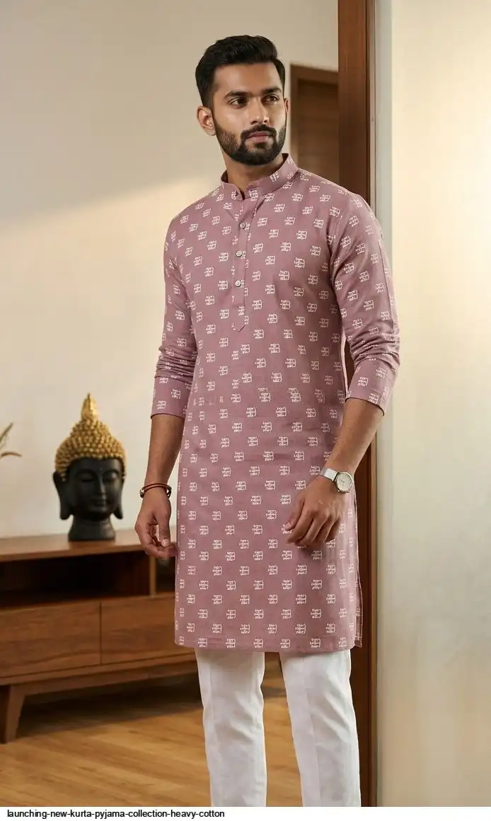 LAUNCHING NEW KURTA PYJAMA COLLECTION HEAVY COTTON 6