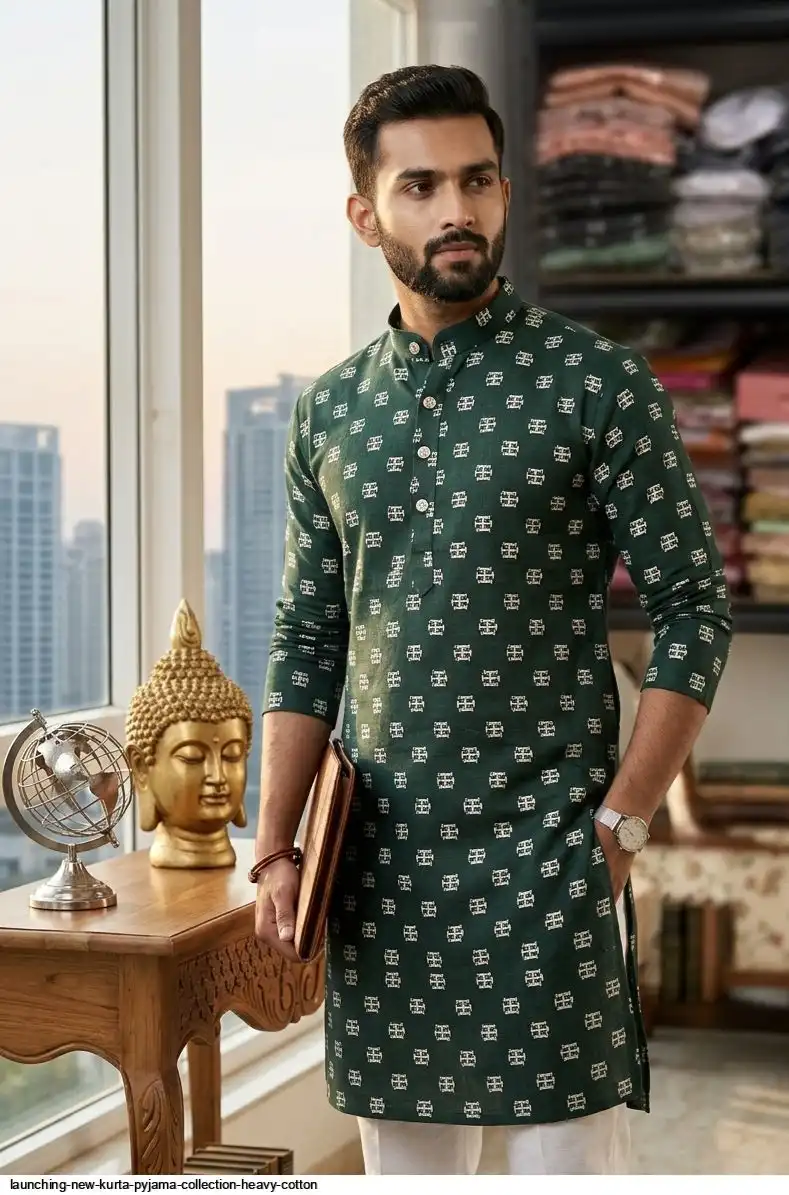 LAUNCHING NEW KURTA PYJAMA COLLECTION HEAVY COTTON 7