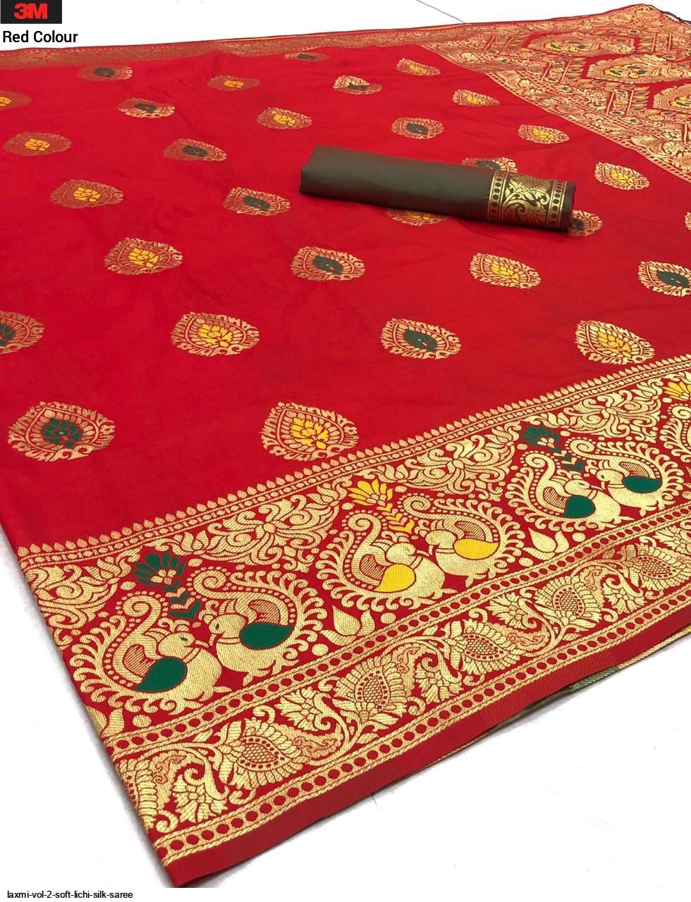 LAXMI VOL 2 SOFT LICHI SILK SAREE E