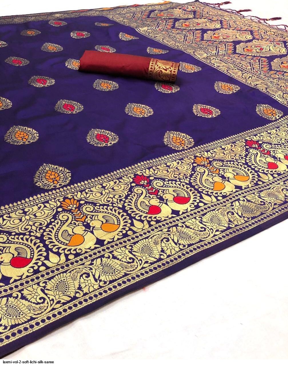 LAXMI VOL 2 SOFT LICHI SILK SAREE A
