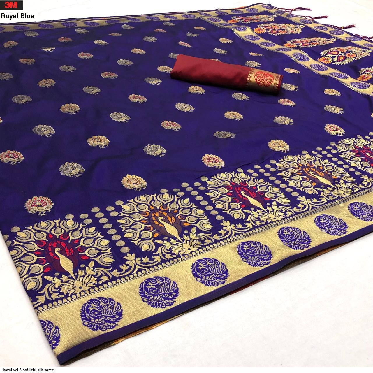 LAXMI VOL 3 SOF LICHI SILK SAREE E