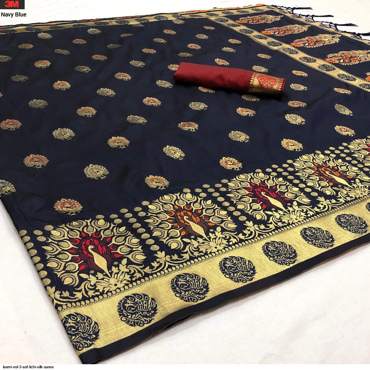 LAXMI VOL 3 SOF LICHI SILK SAREE C