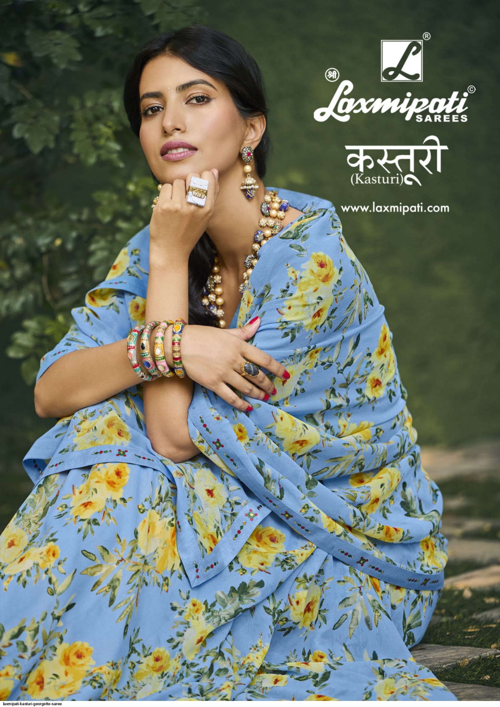 laxmipati saree tulashi series 7691-7722 georgette saree