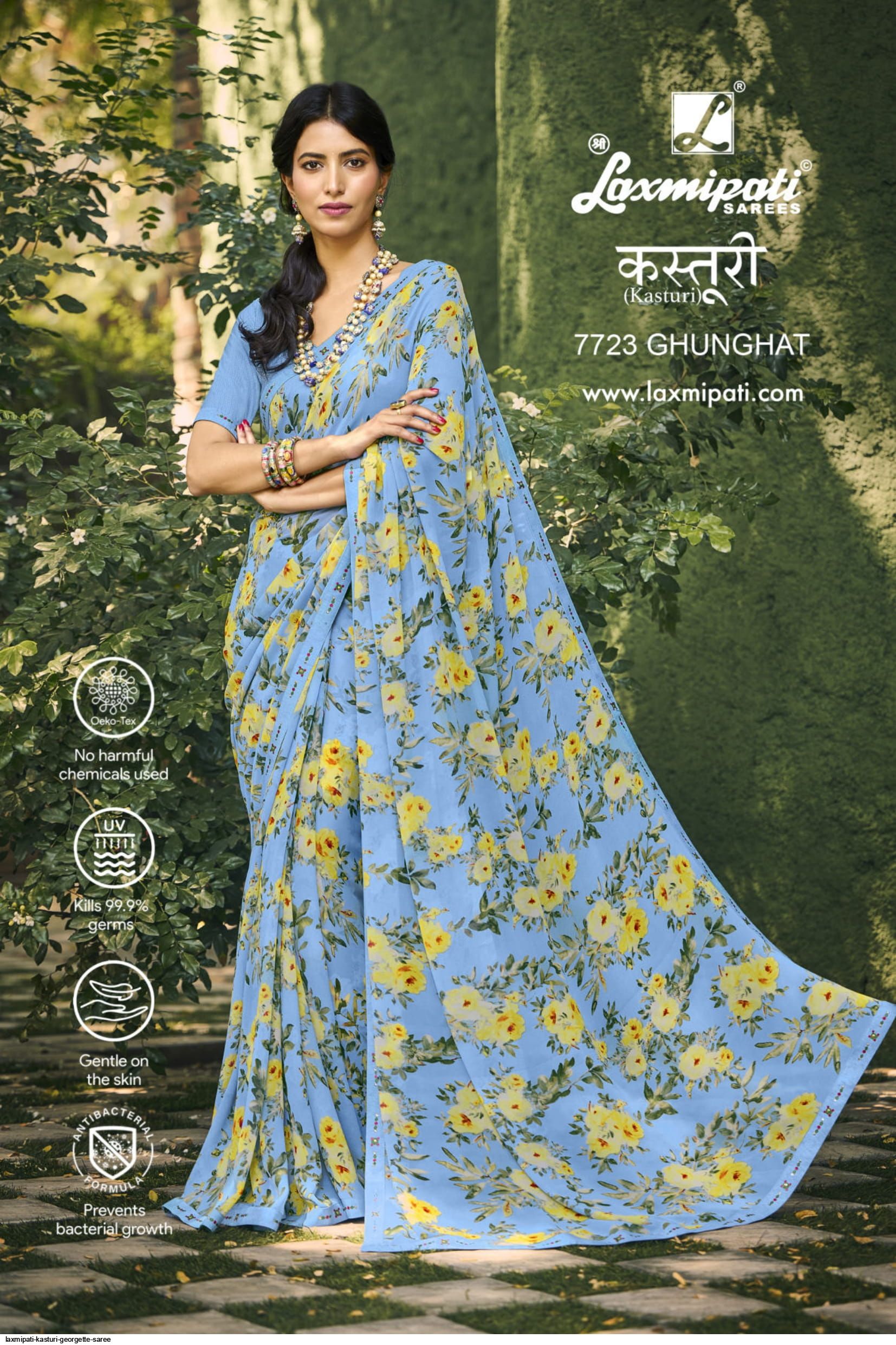 laxmipati kasturi georgette saree 4572