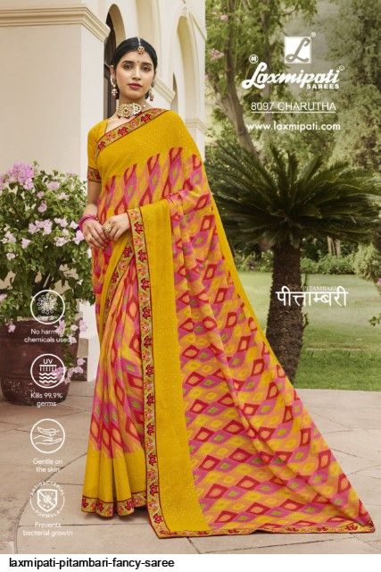 Laxmipati Chapaai 8245 Multi Color Brasso Saree – Sanskar Sarees