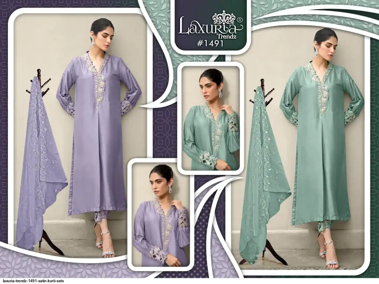 LAXURIA TRENDZ 1491 SATIN SALWAR SUIT