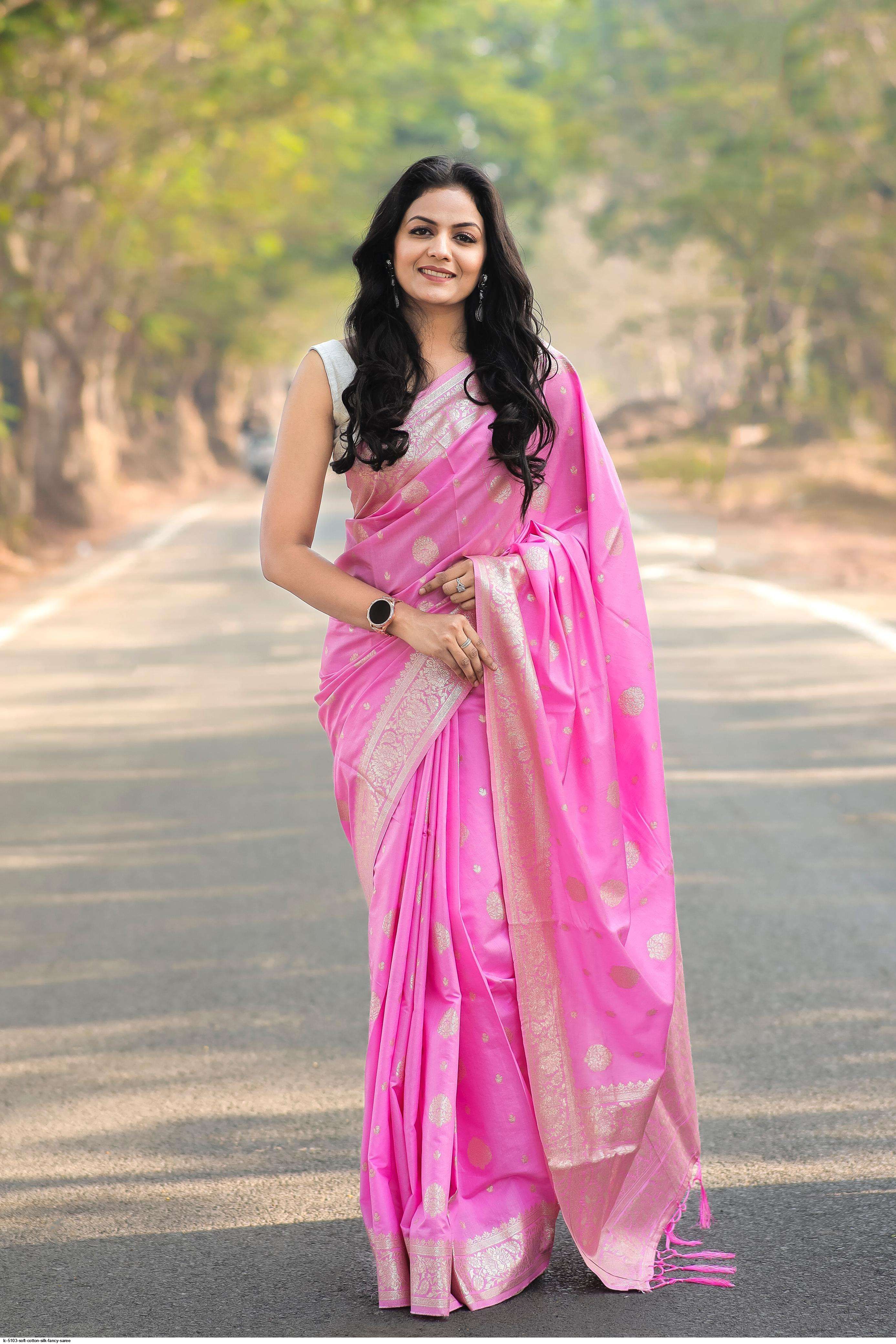 Fancy saree cotton best sale