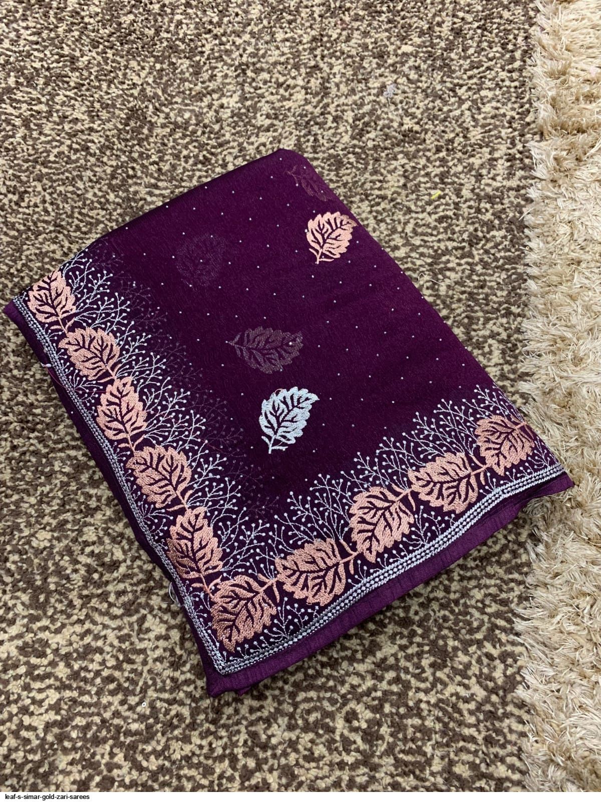LEAF S SIMAR GOLD ZARI SAREES