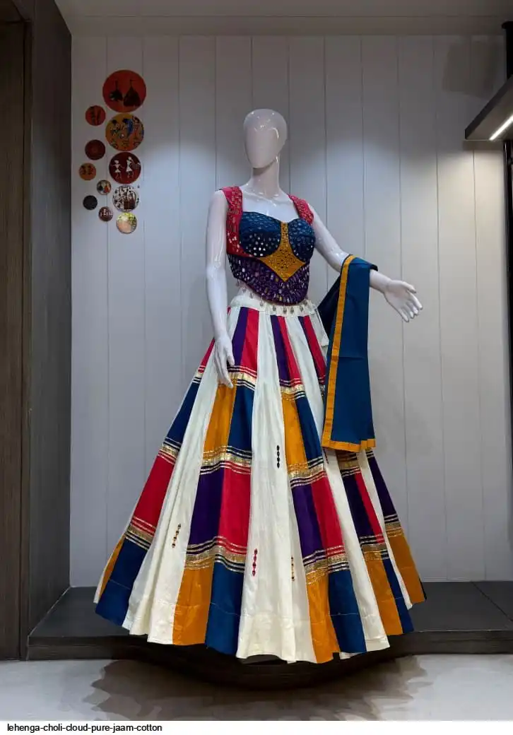LEHENGA CHOLI CLOUD PURE JAAM COTTON 1