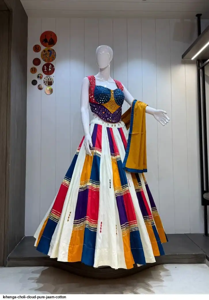 LEHENGA CHOLI CLOUD PURE JAAM COTTON 2
