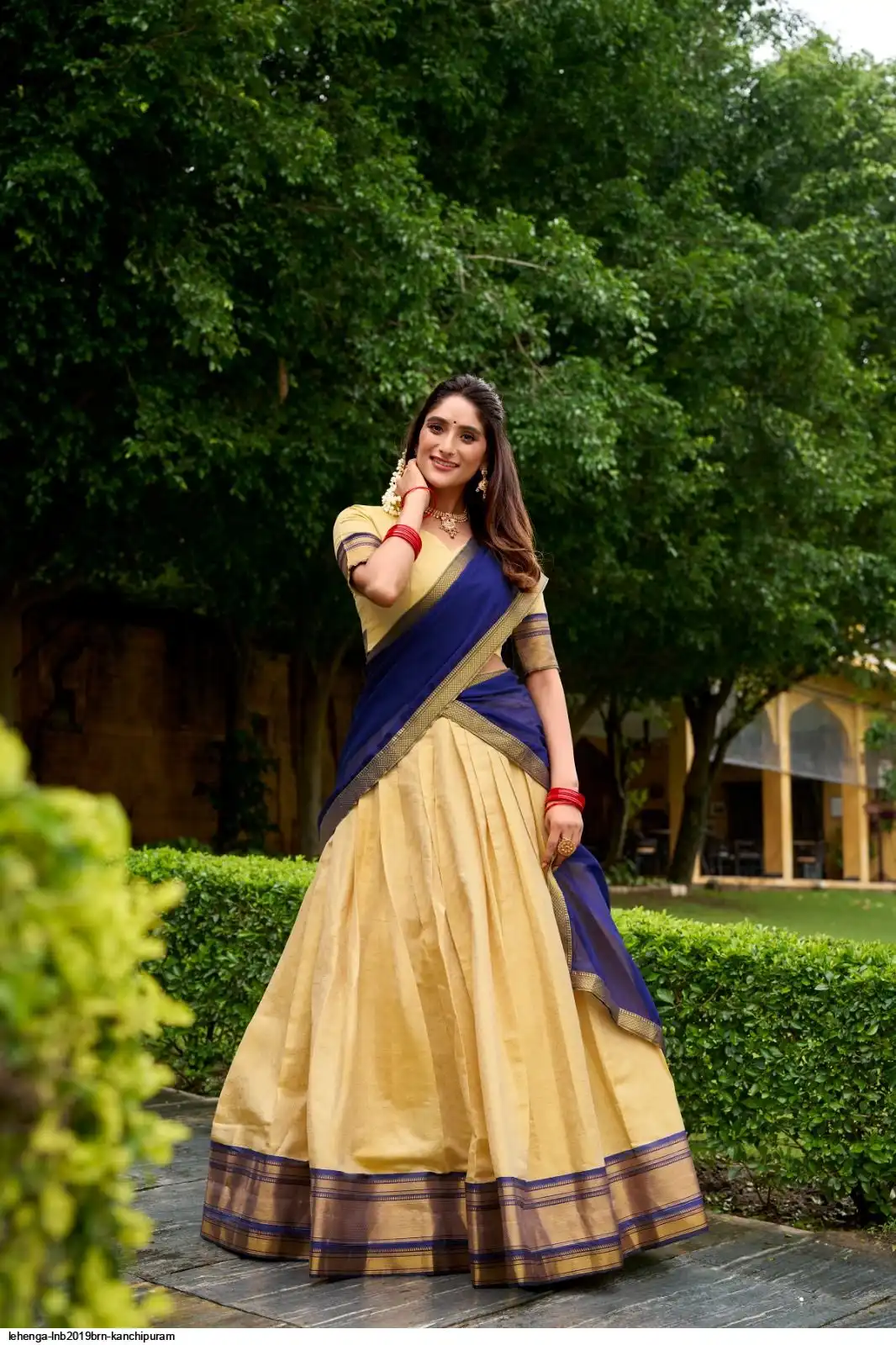 LEHENGA LNB2019BRN KANCHIPURAM 2