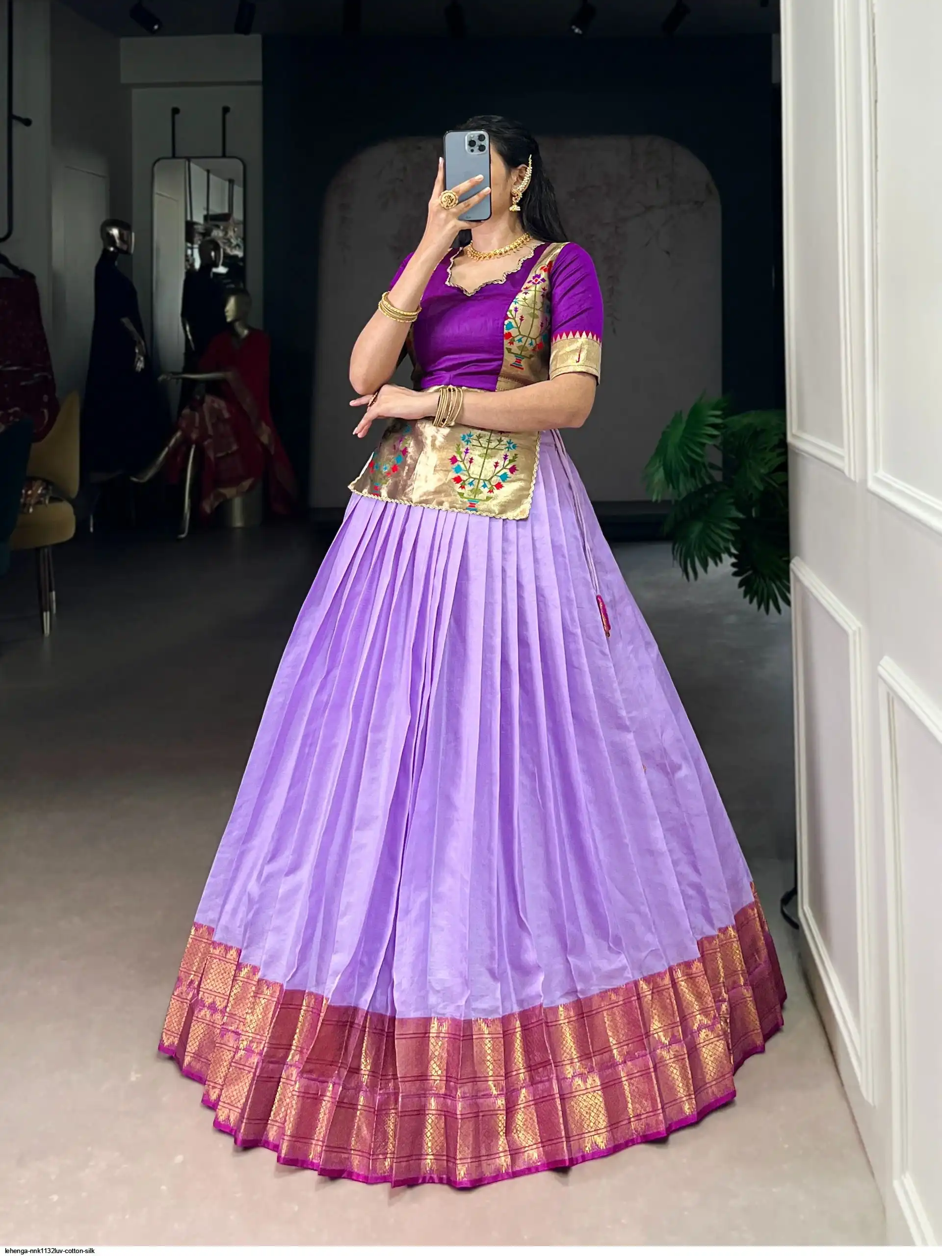LEHENGA NNK1132LUV COTTON SILK 3