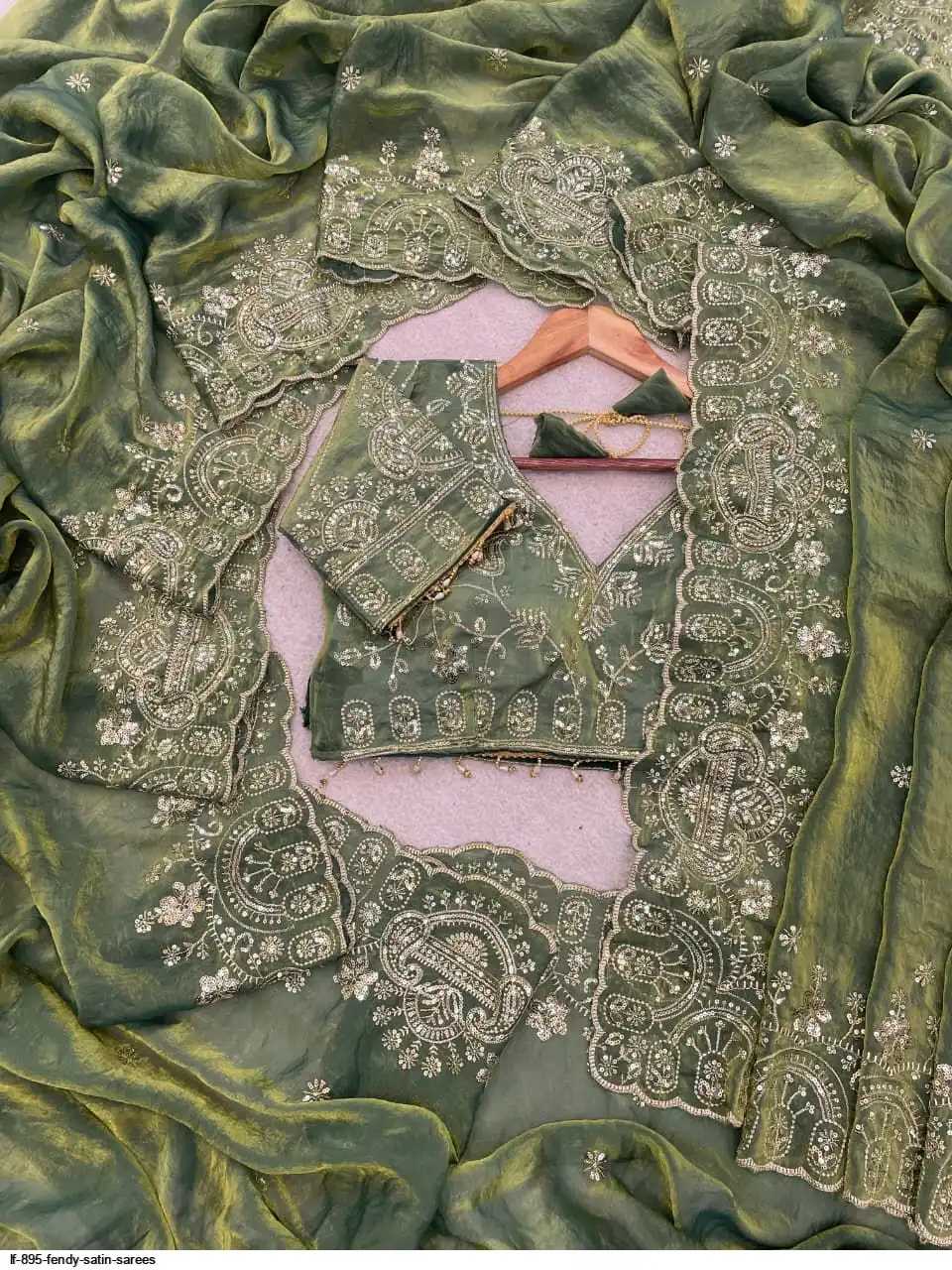 LF 895 FENDY SATIN SAREES A