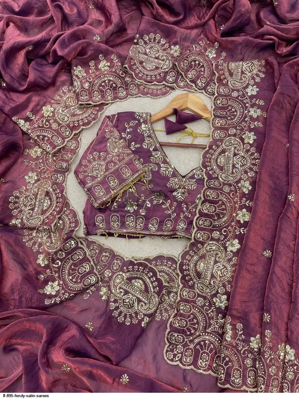 LF 895 FENDY SATIN SAREES B