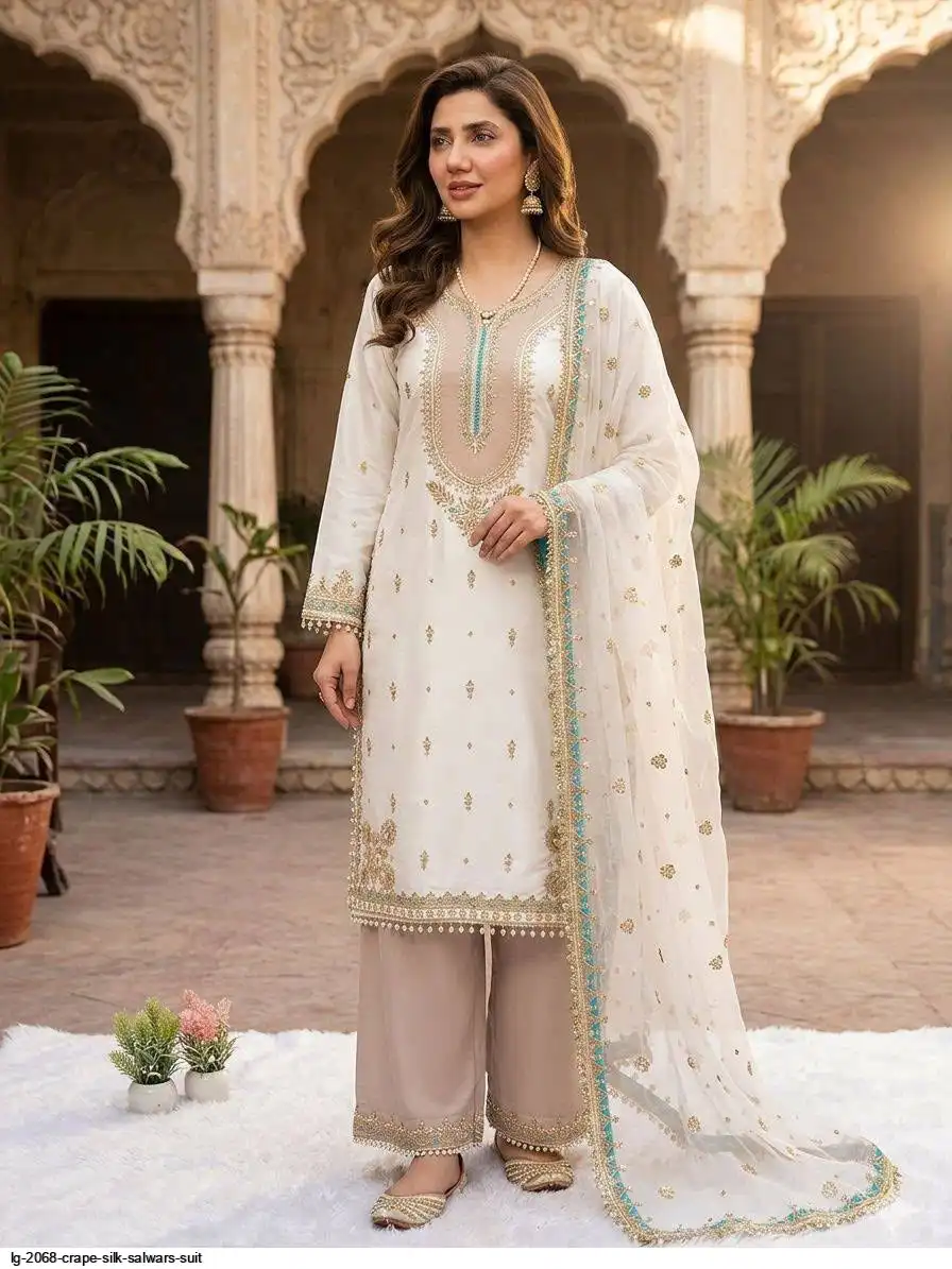 LG 2068 CRAPE SILK SALWARS SUIT 2