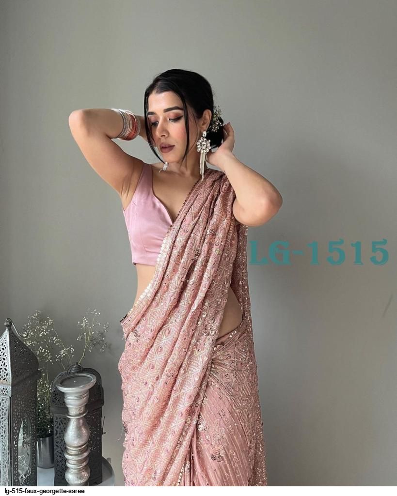 LG 515 FAUX GEORGETTE SAREE