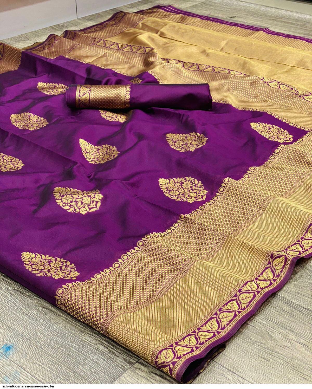 LICHI SILK BANARASI SAREE SALE OFFER C