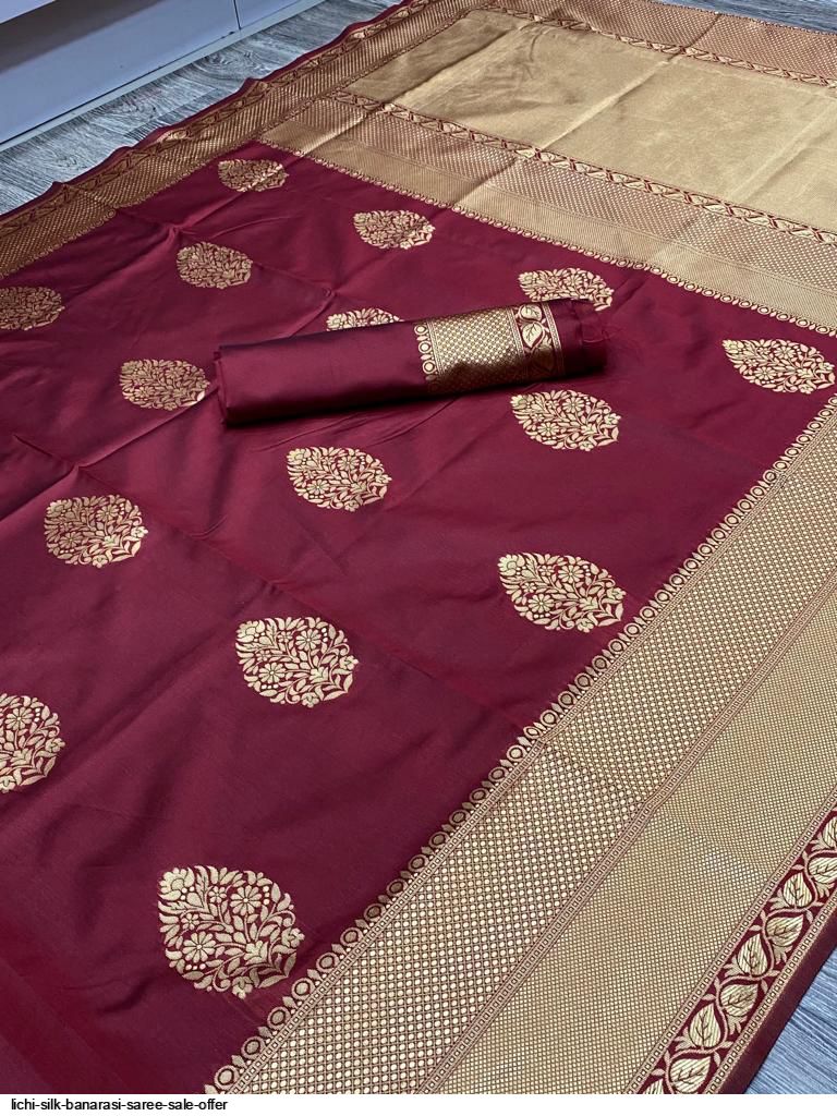 LICHI SILK BANARASI SAREE SALE OFFER A