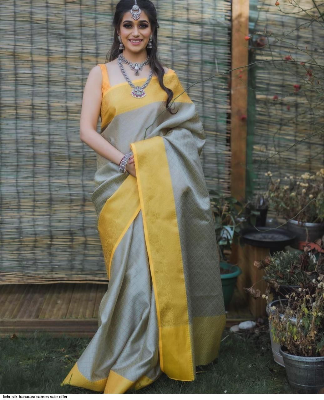 LICHI SILK BANARASI SAREES SALE OFFER H