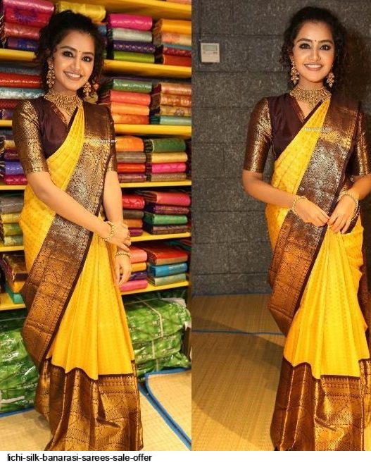 LICHI SILK BANARASI SAREES SALE OFFER D