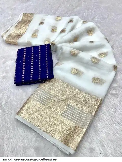 LINING MORE VISCOSE GEORGETTE SAREE