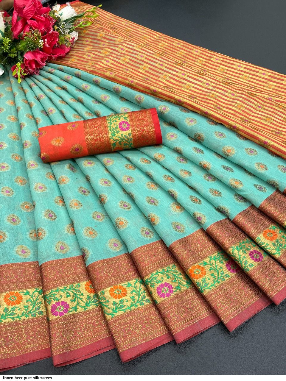 LINNEN HEER Pure Silk Sarees