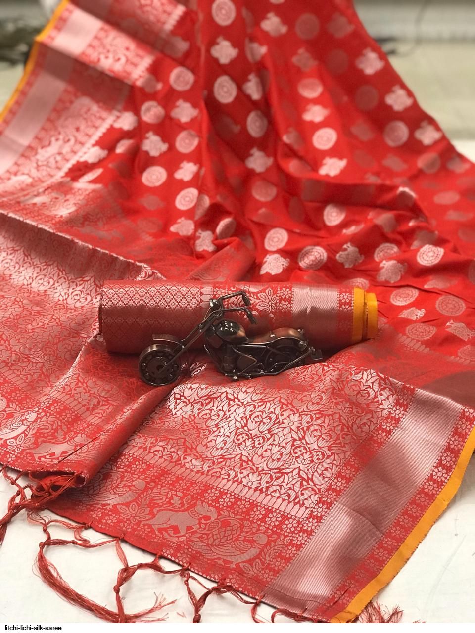 LITCHI LICHI SILK SAREE A