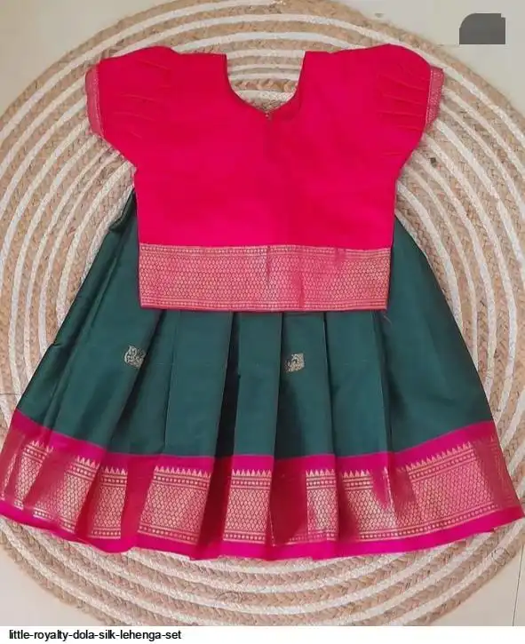 LITTLE ROYALTY DOLA SILK LEHENGA SET B