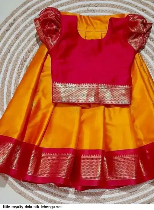 LITTLE ROYALTY DOLA SILK LEHENGA SET C