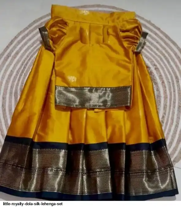 LITTLE ROYALTY DOLA SILK LEHENGA SET E