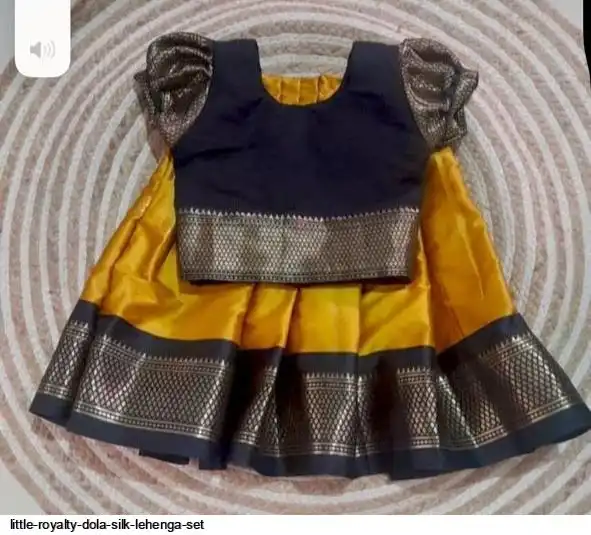 LITTLE ROYALTY DOLA SILK LEHENGA SET F