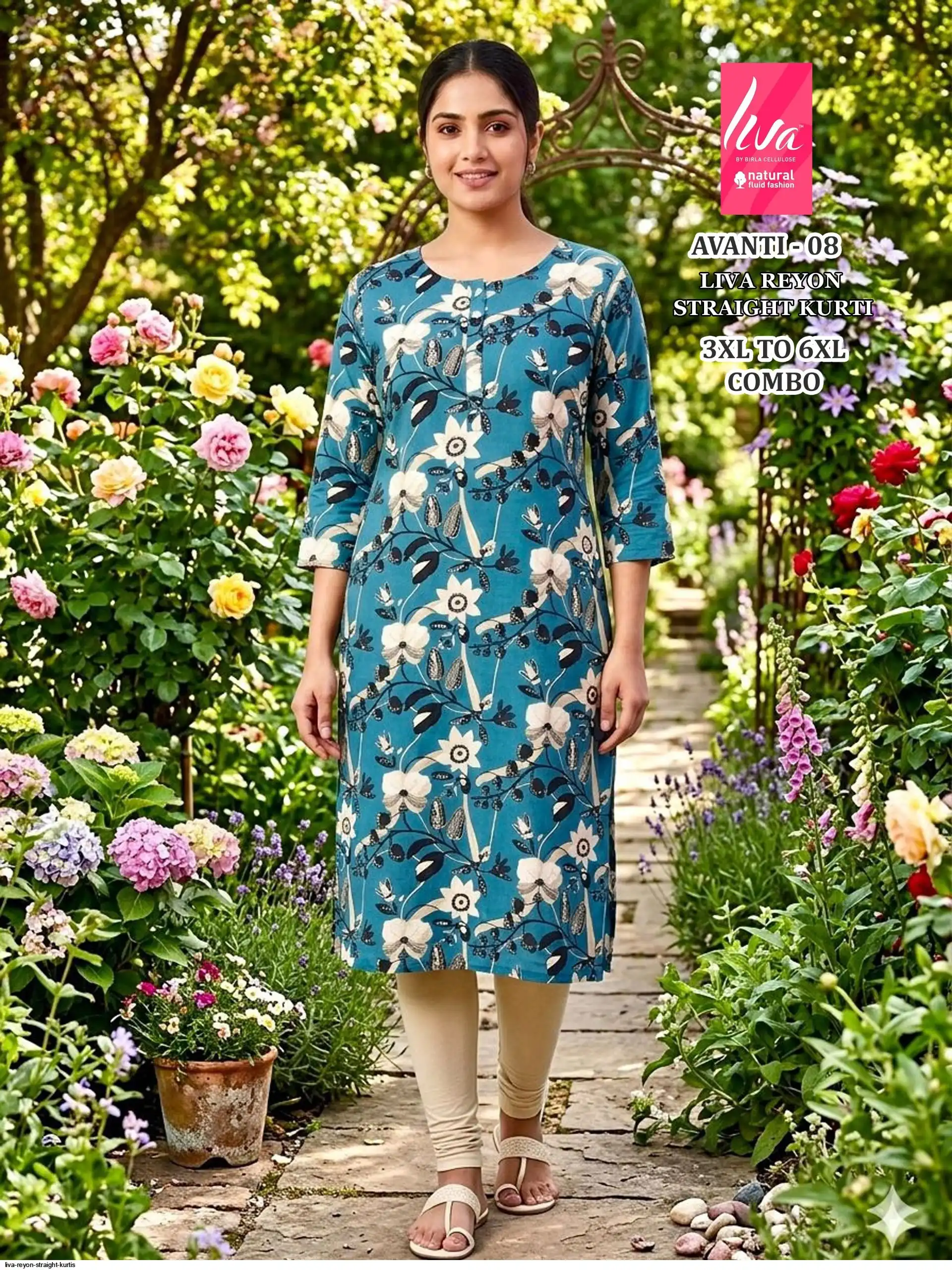 LIVA REYON STRAIGHT KURTIS AVANTI 03