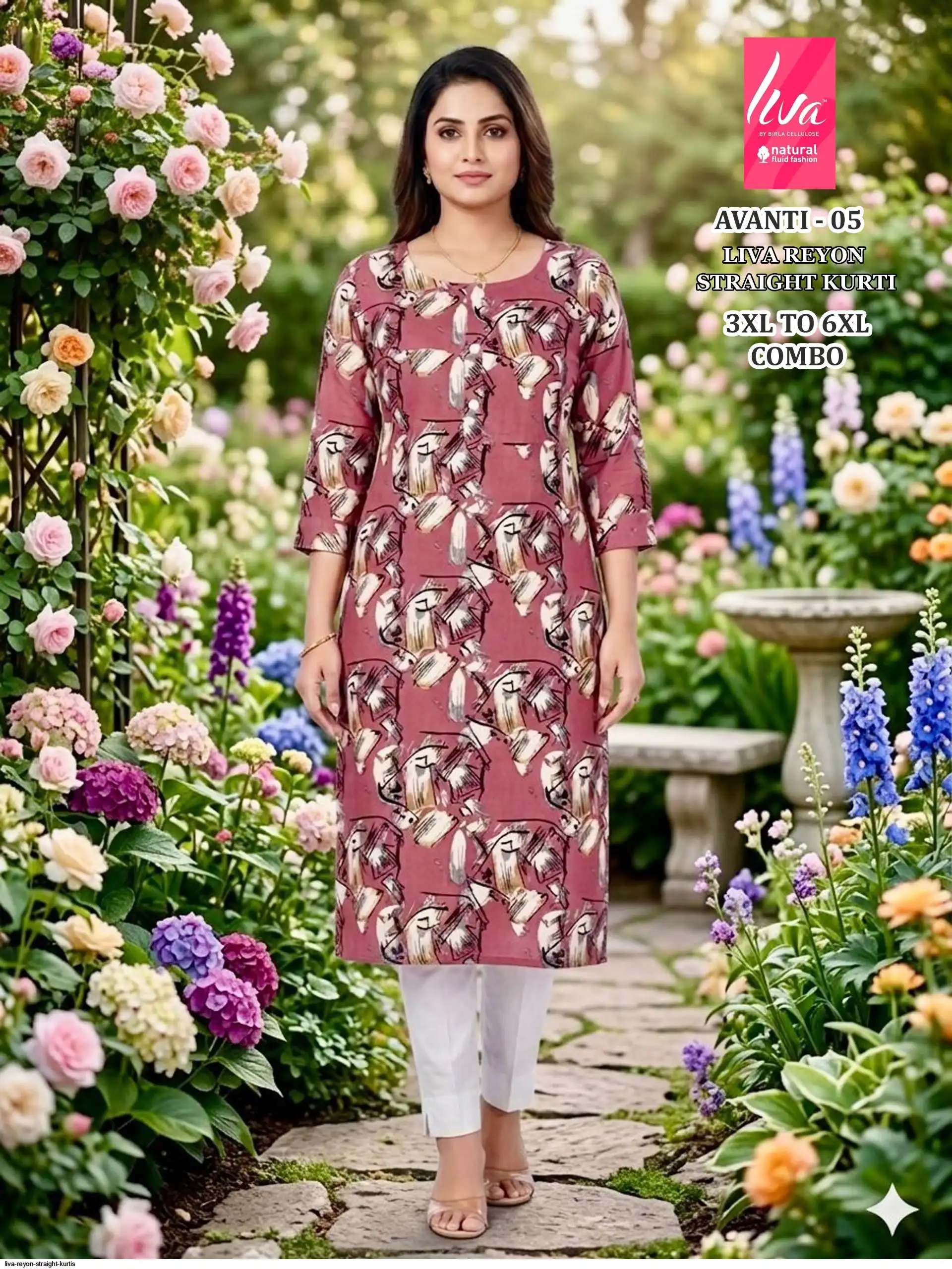 LIVA REYON STRAIGHT KURTIS AVANTI 05