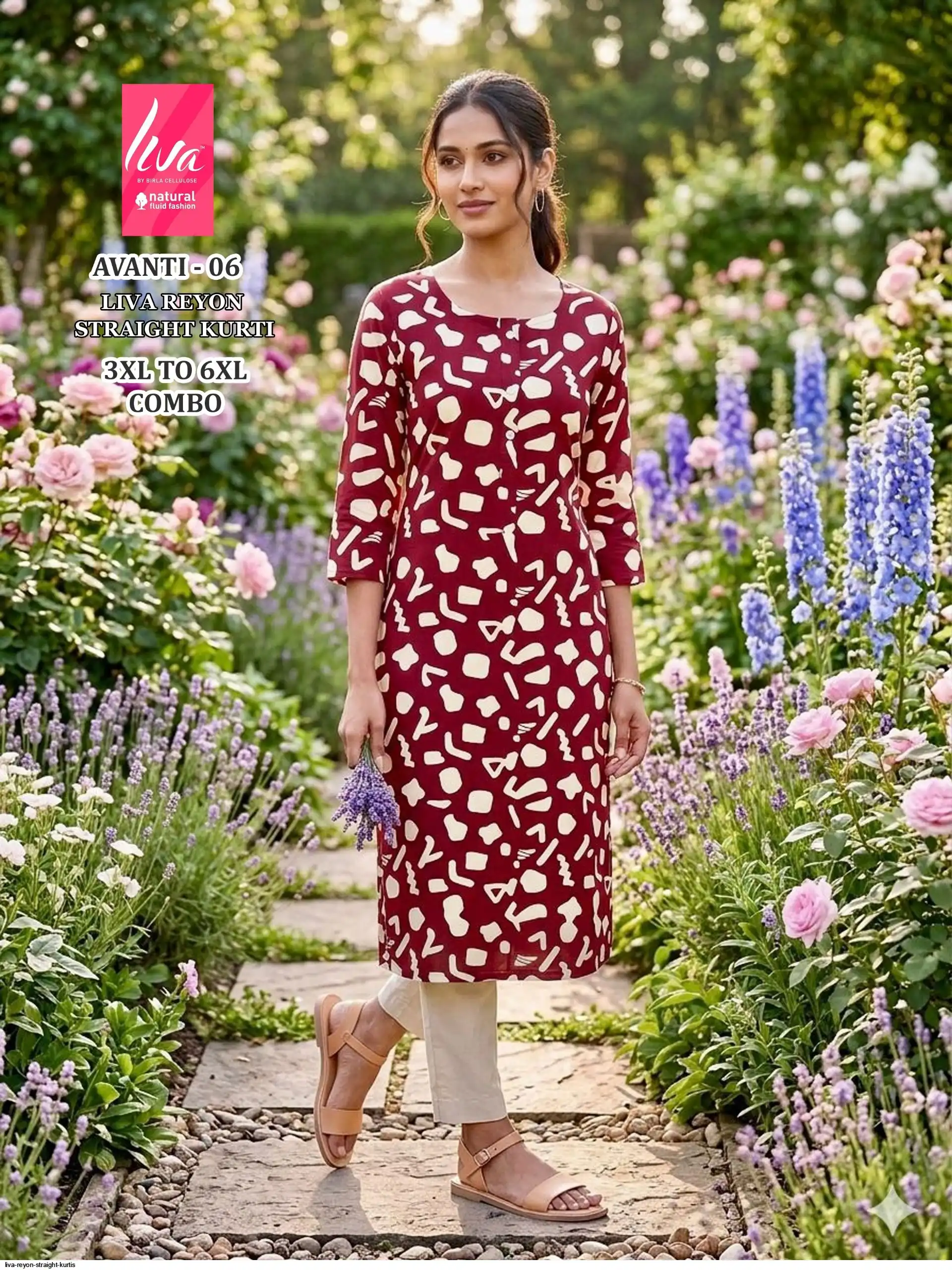 LIVA REYON STRAIGHT KURTIS AVANTI 06