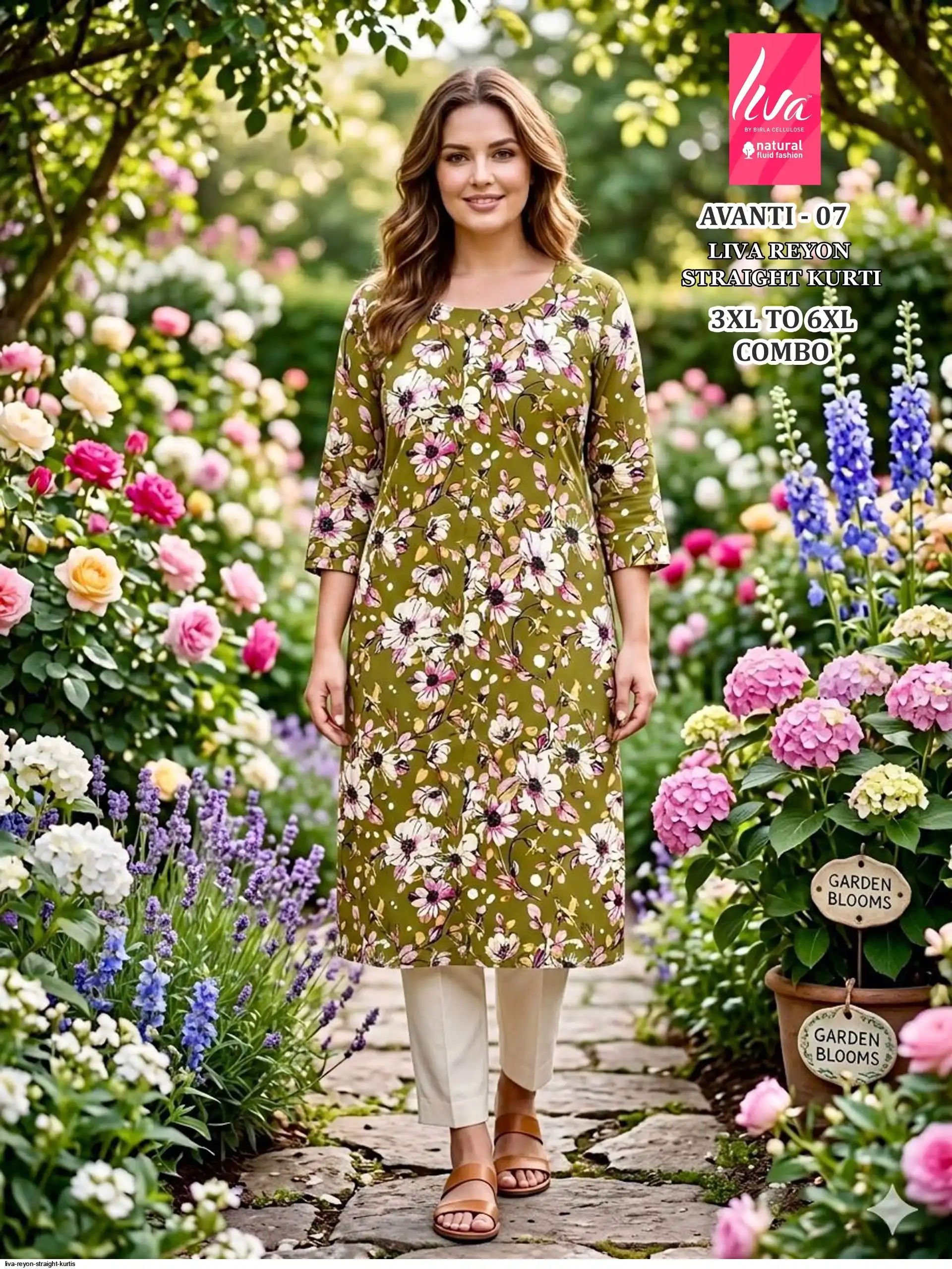 LIVA REYON STRAIGHT KURTIS AVANTI 07