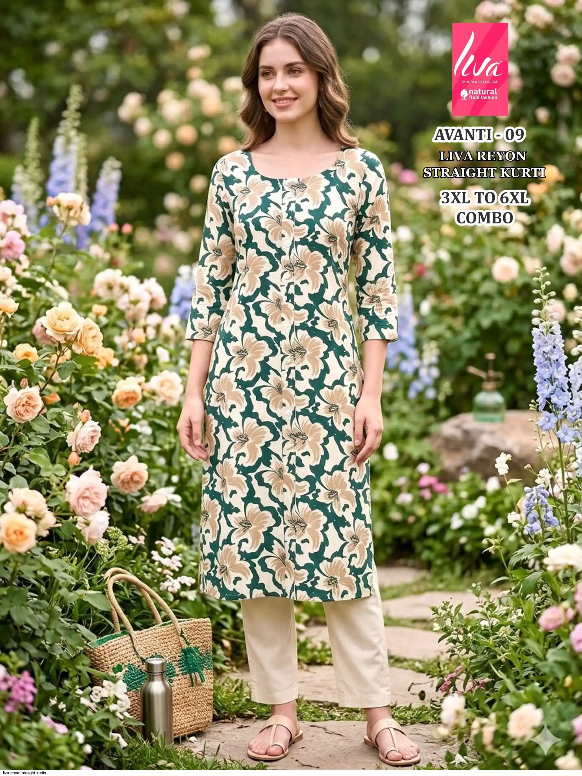 LIVA REYON STRAIGHT KURTIS AVANTI 09