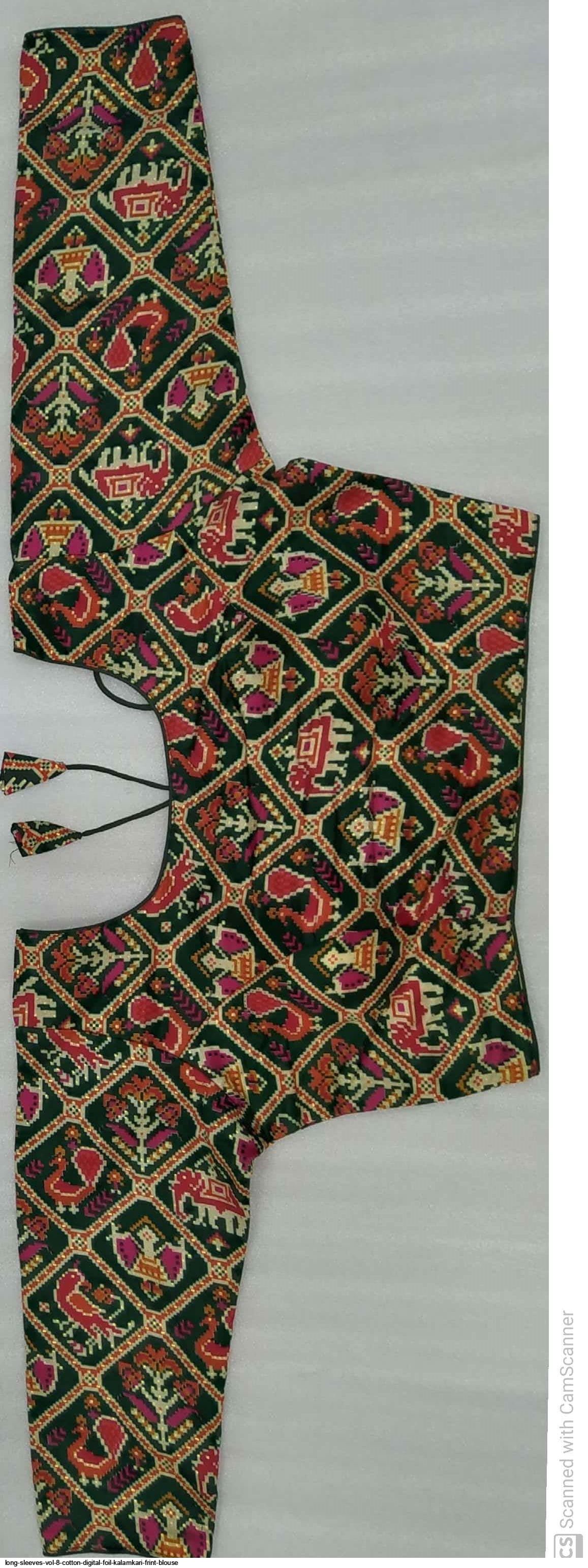 Long Sleeves VOL 8 Cotton Digital Foil Kalamkari Frint BLOUSE