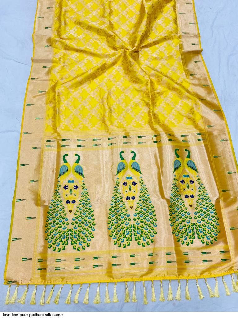 LOVE LINE PURE PAITHANI SILK SAREE E