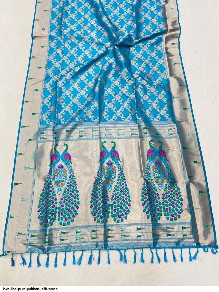 LOVE LINE PURE PAITHANI SILK SAREE C