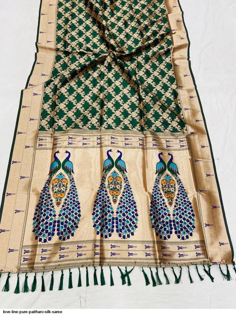 LOVE LINE PURE PAITHANI SILK SAREE F