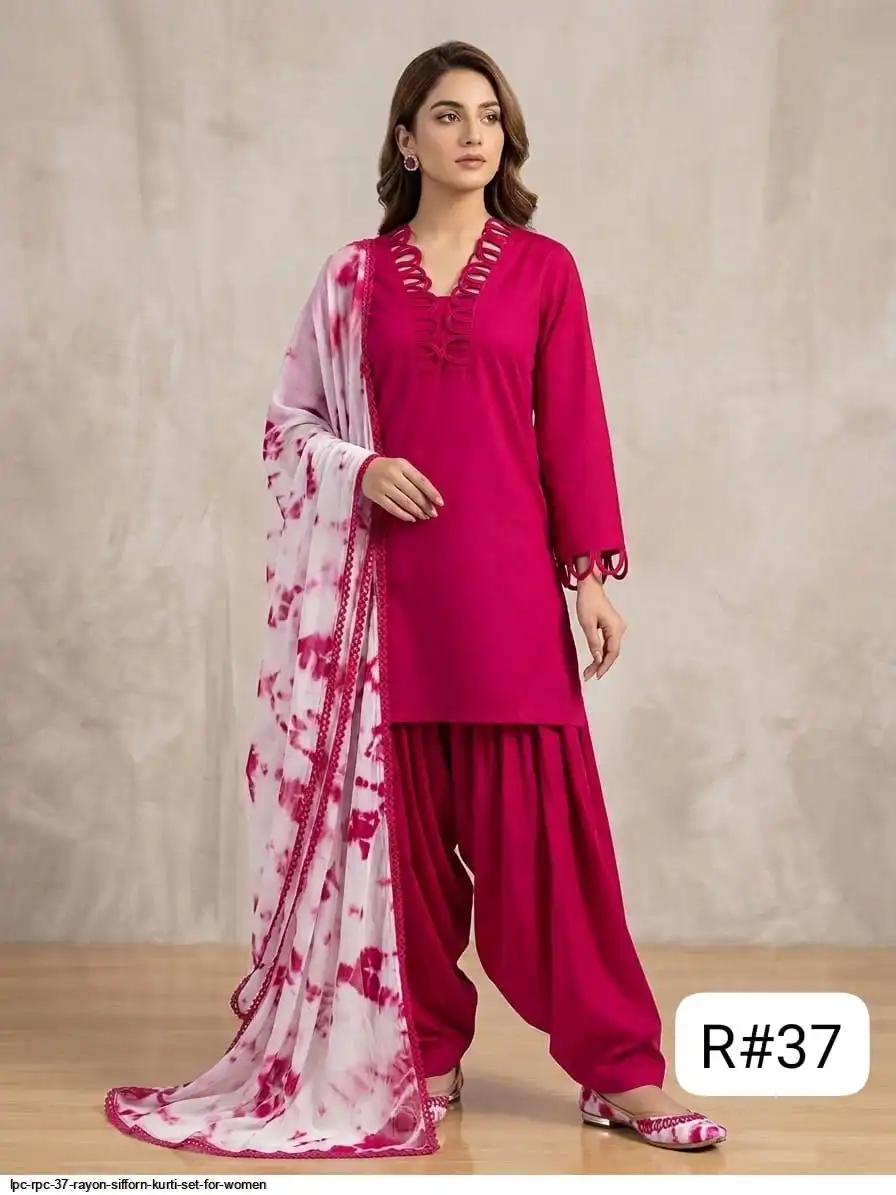 LPC RPC 37 RAYON SIFFORN KURTI SET FOR WOMEN 2