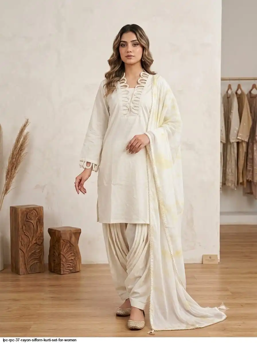 LPC RPC 37 RAYON SIFFORN KURTI SET FOR WOMEN 4